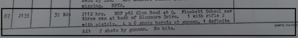 MRF shooting 6th May 1972