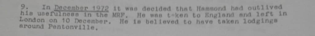 Ranger Hammond outlived his usefulness allegedly