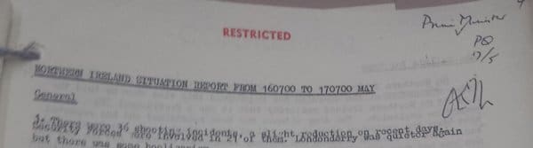 British Prime Minister File - Paper Trail (Legacy Archive Research) Situation Report for the attention of the British Prime Minister, Edward Heath, and initialed as read by him