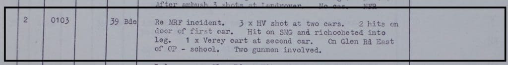 MRF shooting 7th May 1972