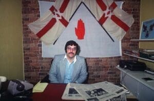 Andy Tyrie, Supreme Commander of the Ulster Defence Association, UDA, a loyalist Protestant paramiltary force during The Troubles, Northern Ireland