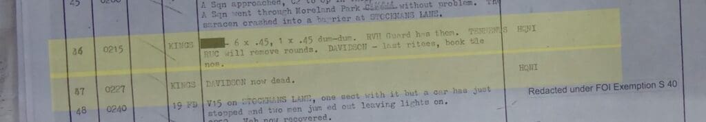 Kings Regiment connect Anthony Davidson murder and the injured killer with bullets in his pocket