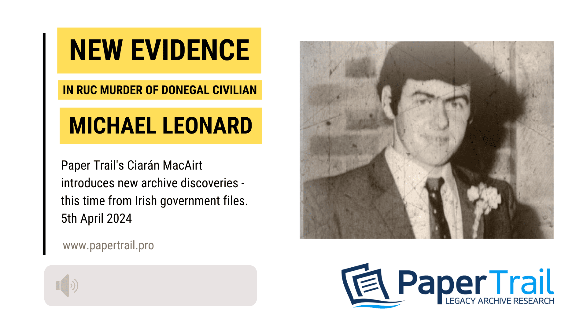 Michael Leonard Headliner Irish government files