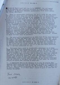 Letter about the deployment of CR Gas August 1974