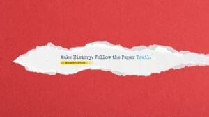 Paper Trail YouTube and Website Banner