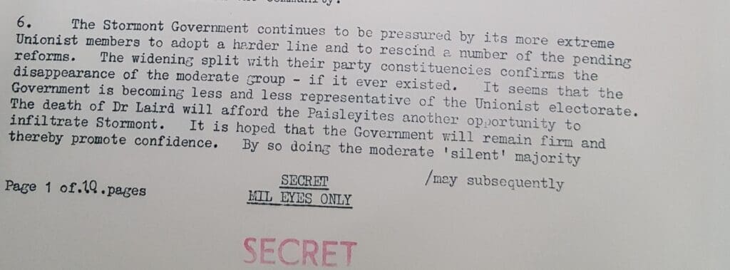 Unionist sectarianism against reforms silent majority