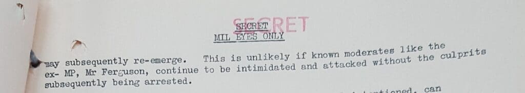 Unionist sectarianism against reforms silent majority ferguson