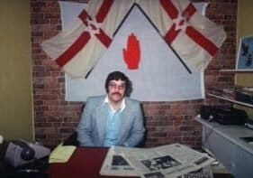Andy Tyrie, Supreme Commander of the Ulster Defence Association, UDA, a loyalist Protestant paramiltary force during The Troubles, Northern Ireland